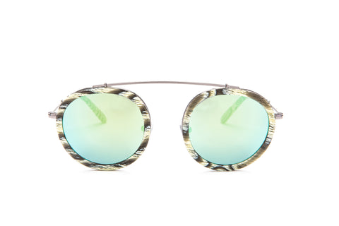 Conti Bone Seafoam Mirror Lens